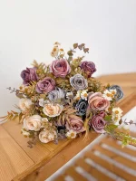 بوته گل مصنوعی ژولیت و رز